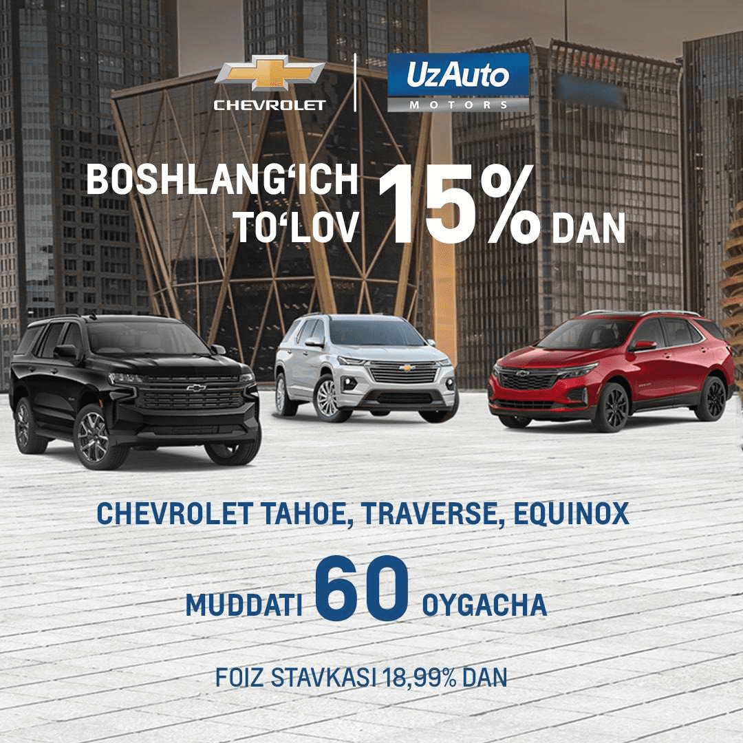 Chevrolet Equinox, Traverse va Tahoe ishqibozlari uchun ajoyib yangilik