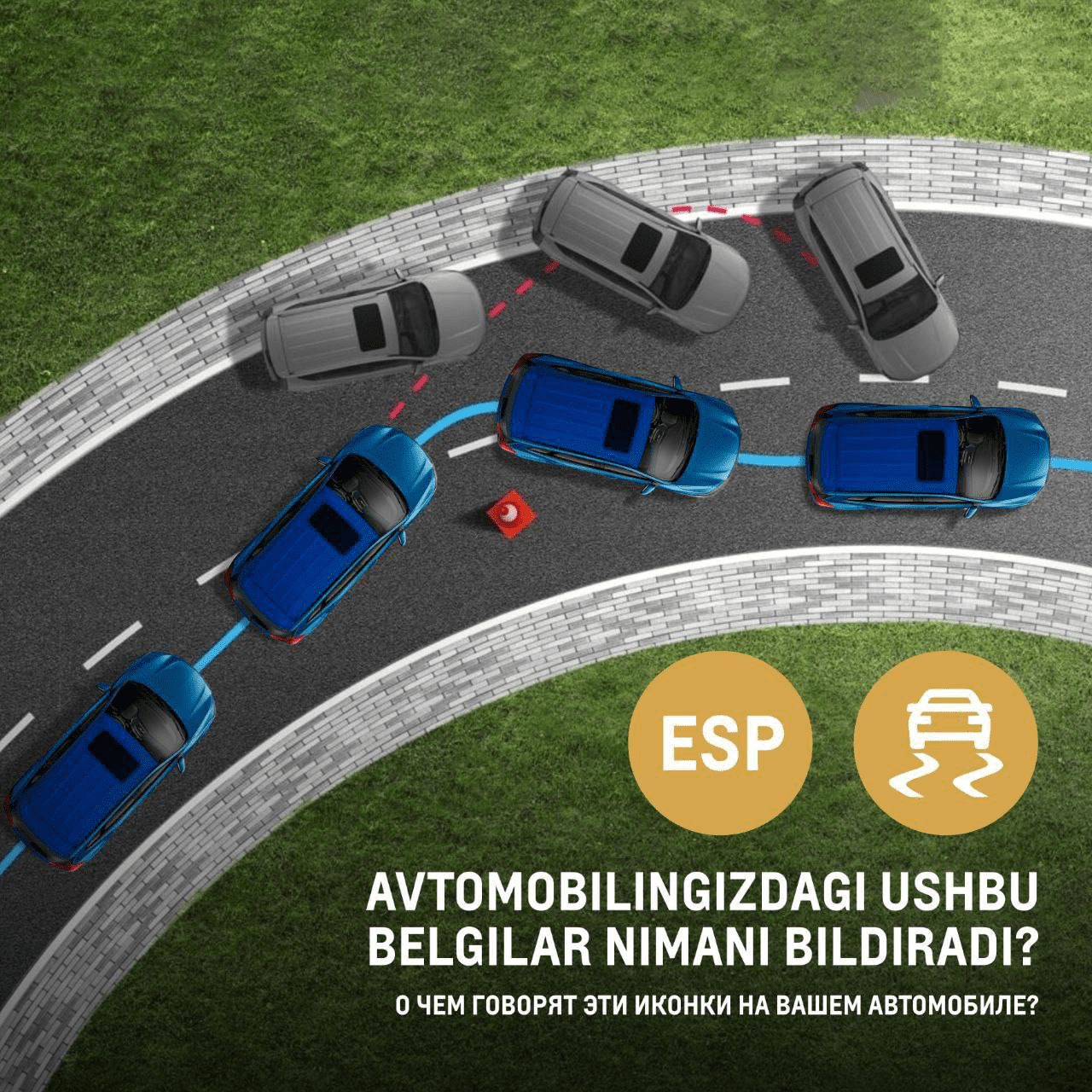 Avtomobilingizdagi ushbu belgilar nimani bildiradi?