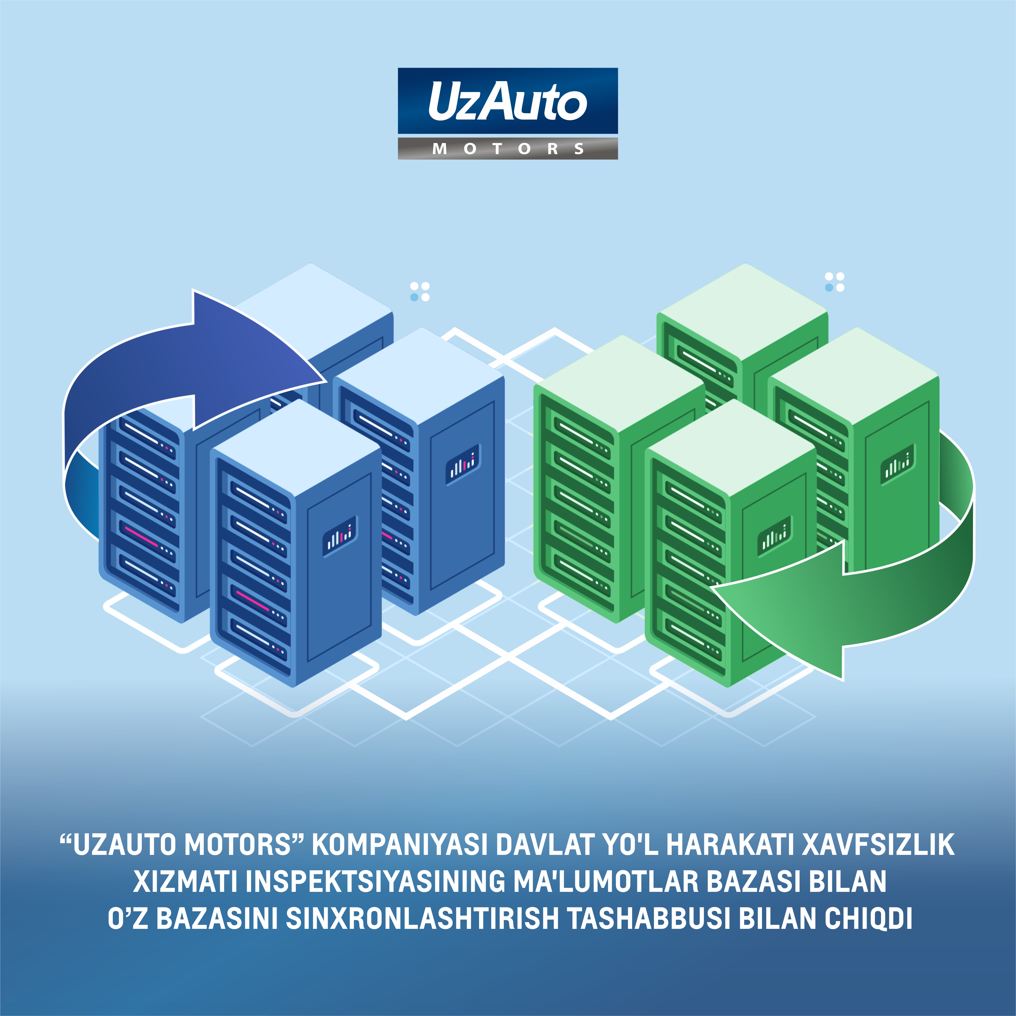“UzAuto Motors” kompaniyasi Davlat yo'l harakati xavfsizlik xizmati inspeksiyasining ma'lumotlar bazasi bilan o’z bazasini sinxronlashtirish tashabbusi bilan chiqdi