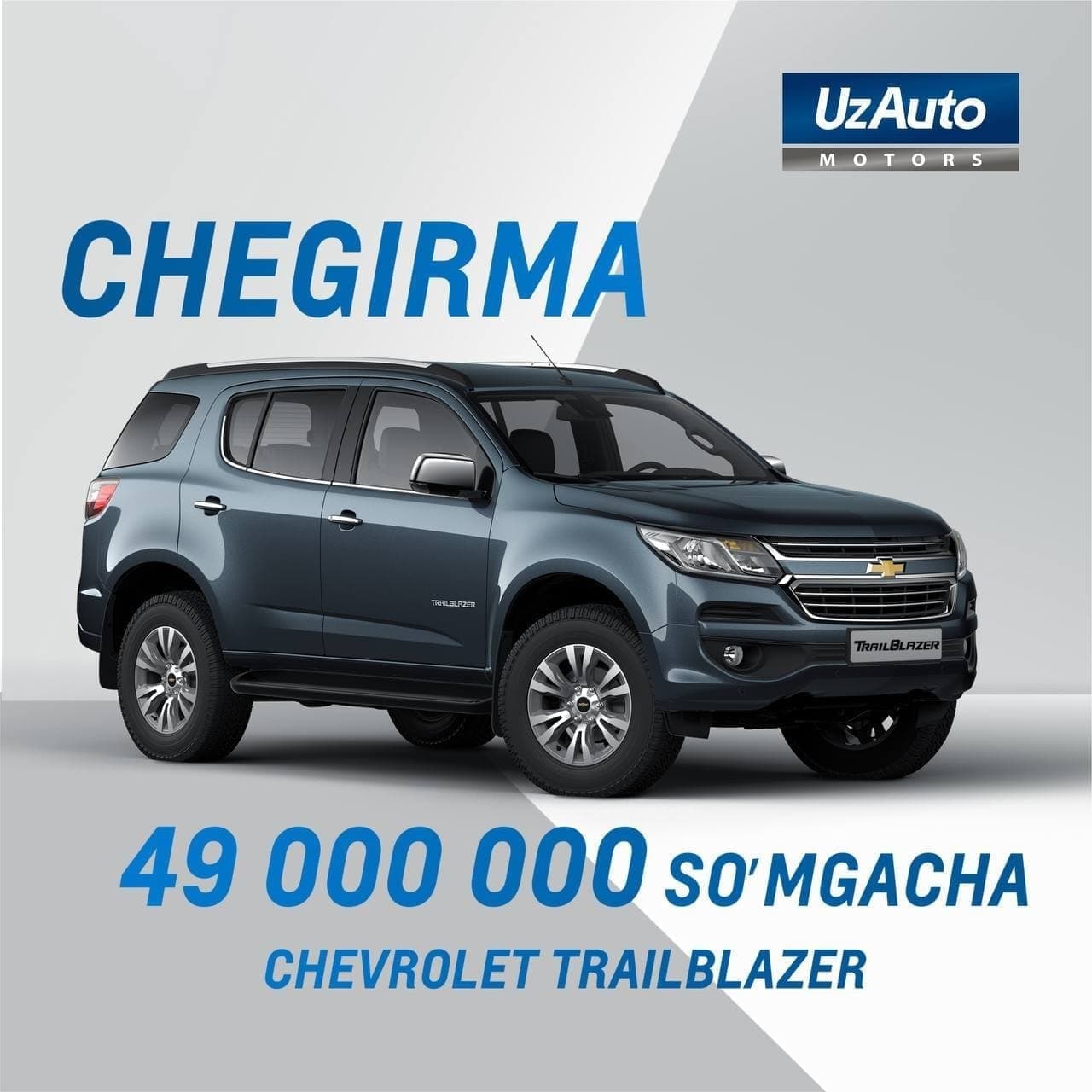 TRAILBLAZER AVTOMOBILINI QULAY NARXLARDA XARID QILISHGA ULGURIB QOLING!